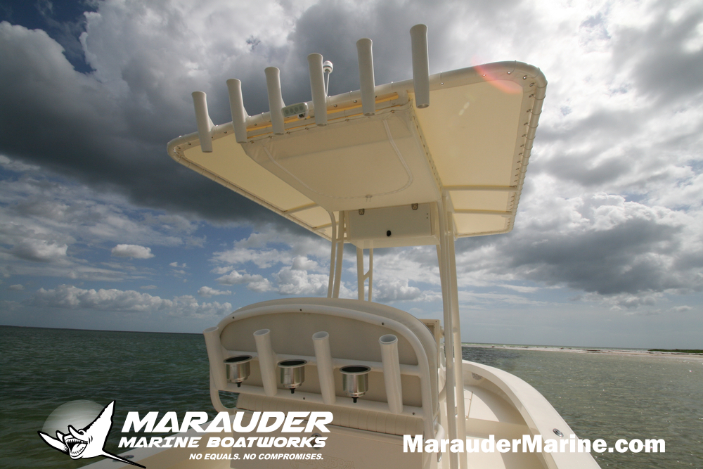 24'  Custom Shallow Draft Boats for all Waters in 24 Foot Avenger Custom Fishing Boats photo gallery from Marauder Marine Boat Works