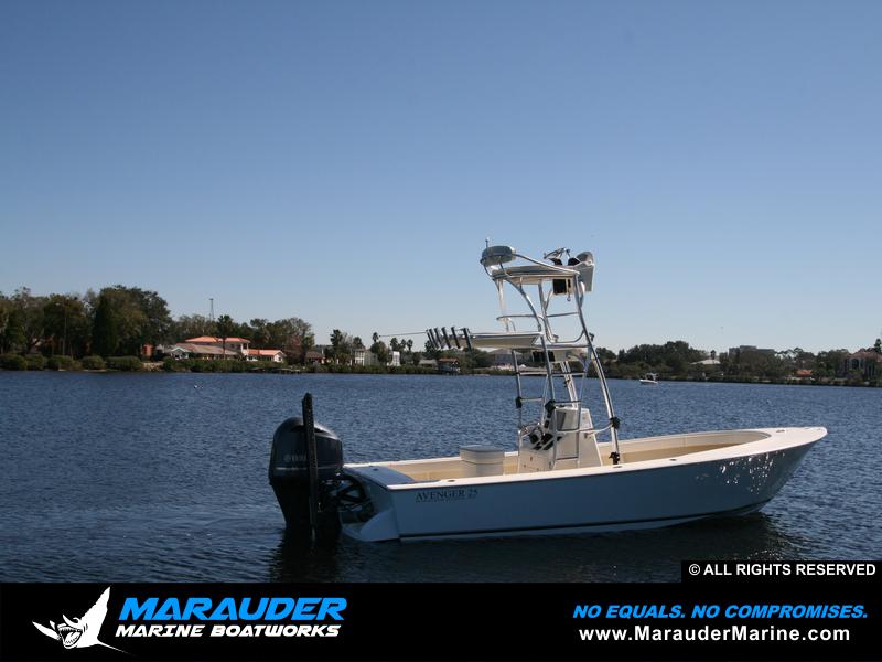 Avenger 25' Custom Fishing Boats | Near shore & Offshore by Marauder Marine in Avenger Pro Series Custom Bay Boats II photo gallery from Marauder Marine Boat Works