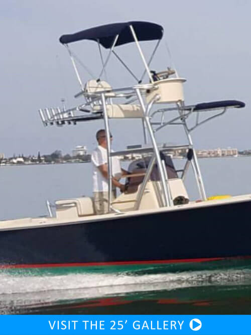 Marauder Marine Avenger 25 - Twenty-Five Foot Fishing Bay Boat Custom Made in Florida